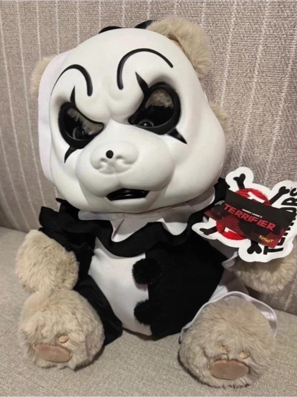 NWT Spirit Halloween Teddy Terrors Terrifier Art the Clown Plush Bear